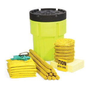Набор для ликвидации разливов опасных веществ HazMat 65-Gallon Hi-Viz OverPack Drum Spill Kit - фото 1 - id-p101231789