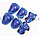 Набор спортивной защиты Sports series 0010 синий, фото 5