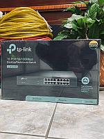 TP-Link TL-SF1016DS Коммутатор 16-портовый <16-port 10/100Mbit, 1U 13-дюймов, стоечный, металический корпус>