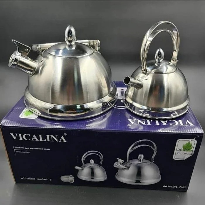 Vicalina чайник VL-7162 2.6 л, нержавеющая сталь