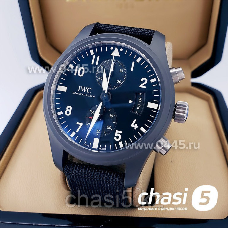 Мужские наручные часы IWC The Pilot's TOP GUN Дубликат (18300)