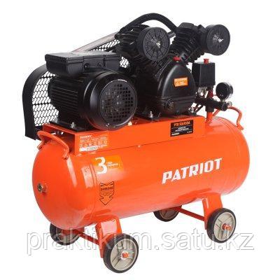 PTR 50-450A PATRIOT Компрессор ременной 450 л/мин, 2.2 кВт, 10 атм, 50 л, кол-во цилиндров/ступеней 2 /1 шт, - фото 1 - id-p101278250