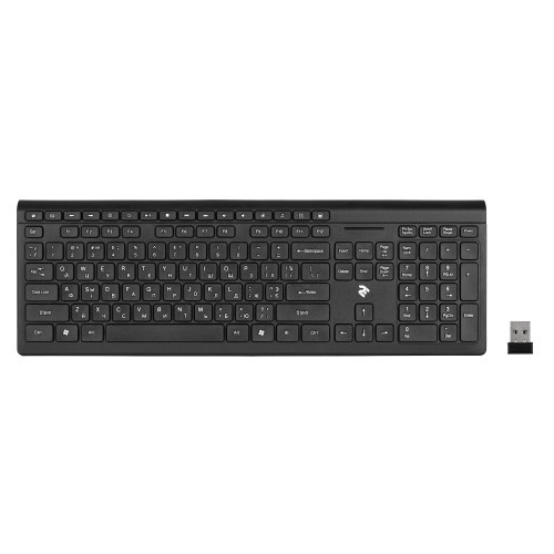 2E KS210 Slim WL Black клавиатура (2E-KS210WB) - фото 2 - id-p101279817