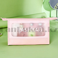 Дорожная косметичка органайзер непромокаемая Washbag розовая