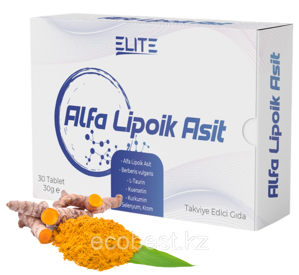 Альфа-липоевая кислота (Alfa Lipoik Asit), Mir Elite Natural, 30таб,
