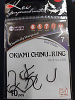 Крючки KOI "OKIAMI CHINU-RING", размер 7 (INT)/2 (AS), цвет BN 10 шт. (KH7101-2BN) 96955 Япония
