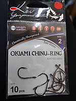 Крючки KOI "OKIAMI CHINU-RING", размер 2 (INT)/6 (AS), цвет BN (10 шт.) (KH7101-6BN) 96951 Япония