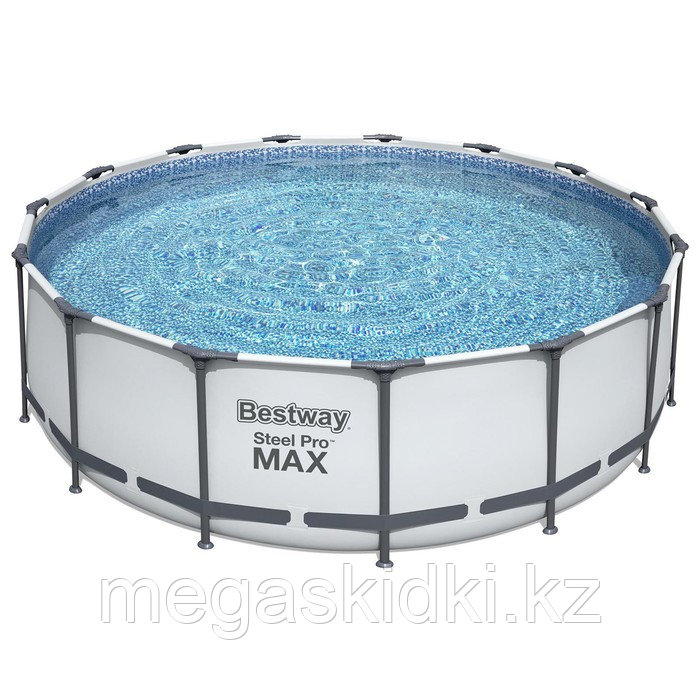 Каркасный бассейн Bestway Steel Pro MAX 457 x 122 см серый - фото 3 - id-p101287322