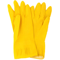 Перчатки резиновые желтые