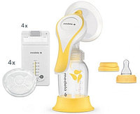 Medela Молокоотсос HARMONY Essentials (бутылка 150 мл, соска сил, 4 пакета д/сбора молока, 4 ультрат.