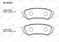 Gerat Тормозные колодки BP-R046 Performance