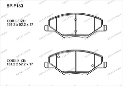 Gerat Тормозные колодки BP-F183 Normal