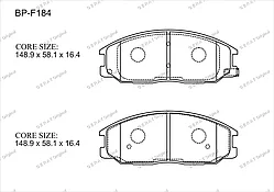 Gerat Тормозные колодки BP-F184 Normal