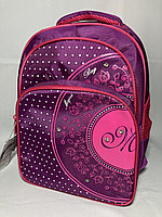 Школьный рюкзак "Migini", для девочек в 1-3-й класс. Высота 36 см, ширина 27 см. глубина 17 см., фото 1