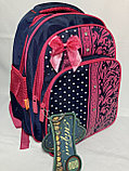 Школьный рюкзак для девочек, в 1-3-й класс. Высота 36 см, ширина 27 см, глубина 17 см., фото 2