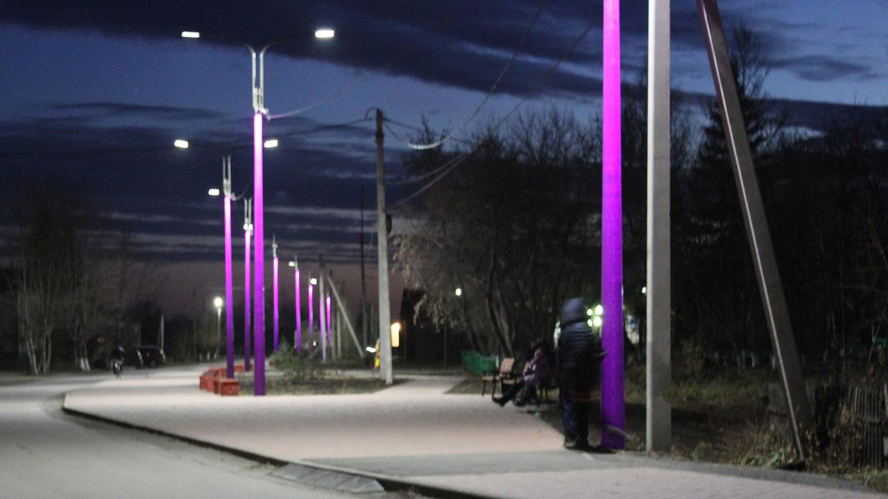 Опоры уличного освещения стеклопластик с RGB внутренней подсветкой 3м - фото 5 - id-p101319958