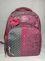 Школьный рюкзак для девочек в 1-3-й класс. Высота 36 см, ширина 27 см, глубина 17 см., фото 1
