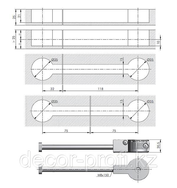 Стяжка для столешниц Quick - фото 8 - id-p101320396