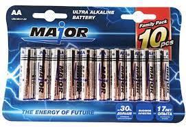 Батарейки "Major" Ultra Alklaine battery AA 10 PCS