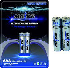 Батарейки пальчиковые ТМ “MAJOR” Ultra Alklaine battery AA 2шт в блистере