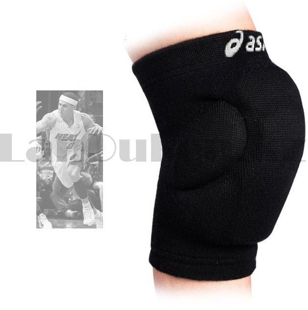 Эластичные наколенники защитные для занятий спортом волейбольные ASICS черные L - фото 5 - id-p101327038