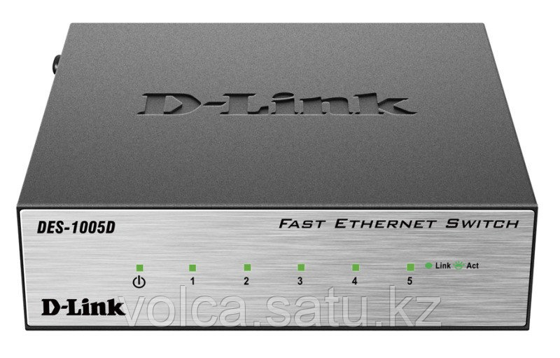 Коммутатор D-Link DES-1005D, Неуправляемый коммутатор с 5 портами 10/100Base-TX