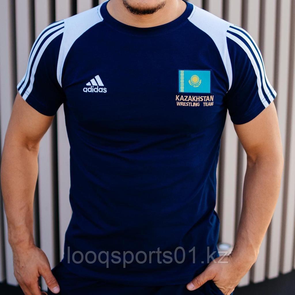 Спортивная футболка мужская Adidas Казахстан Wrestling team (2082)