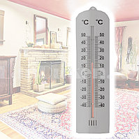 Термометр настенный оконный комнатный пластиковый InSalat серый