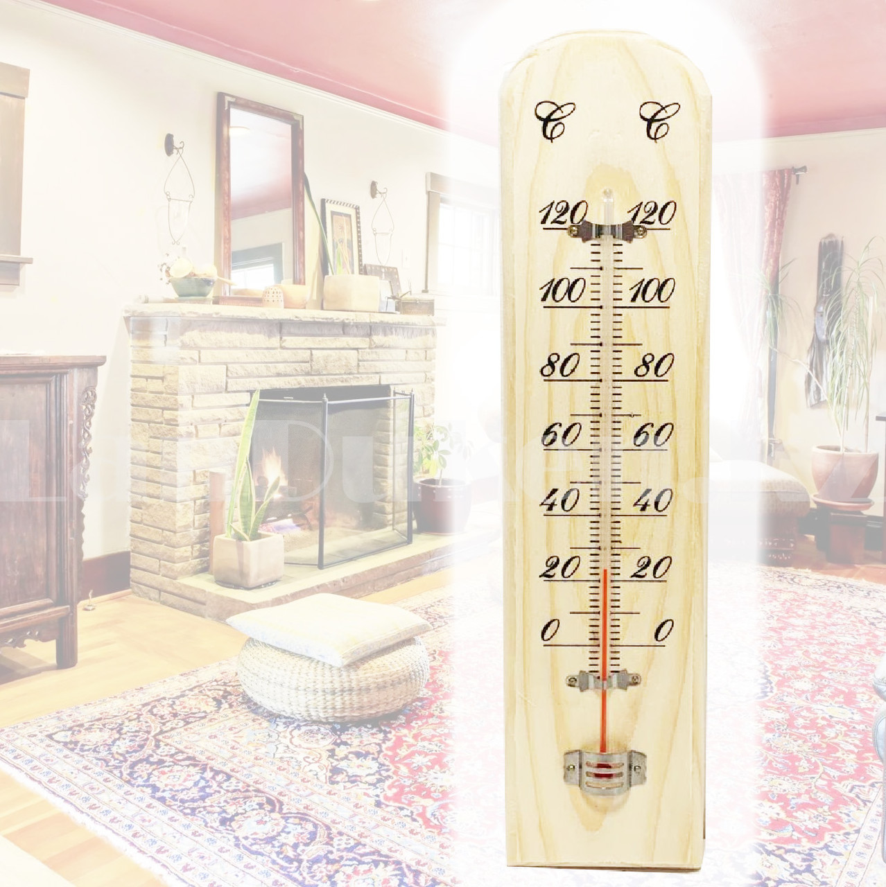 Термометр настенный оконный комнатный деревянный