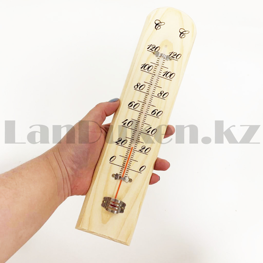 Термометр настенный оконный комнатный деревянный - фото 3 - id-p101340134