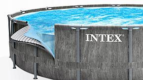 Каркасный бассейн Intex 28736 , 457 см х 122 см (крышка, лестница, фильтр, подстилка), фото 2