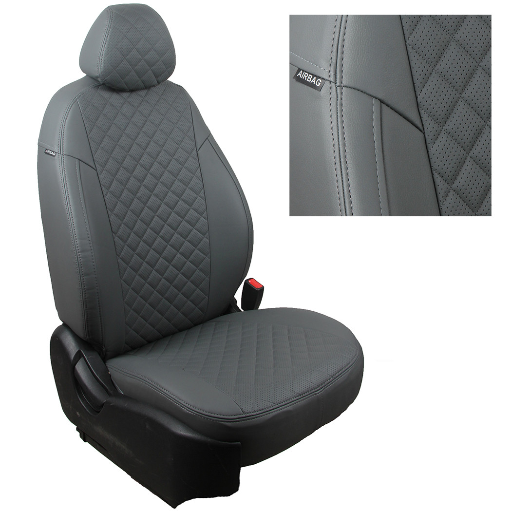 Авточехлы, чехлы на сиденья Chevrolet Cobalt (2011+) / Ravon R4 Автопилот (ромб/классика) - фото 4 - id-p101346479