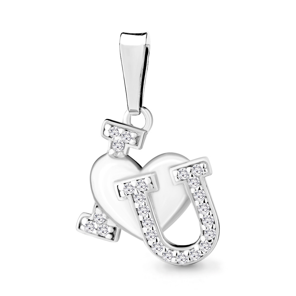 Серебряная подвеска тематическая Фианит Aquamarine 24073А.5 покрыто родием