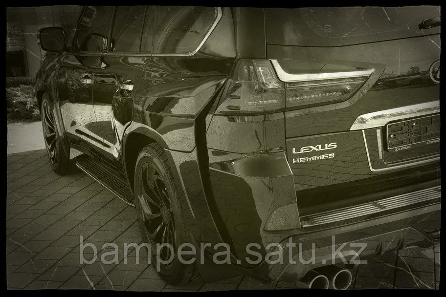 Оригинальные расширители колесных арок "Hemmes" (пластик) для Lexus LX 2016-2021 - фото 1 - id-p101347079