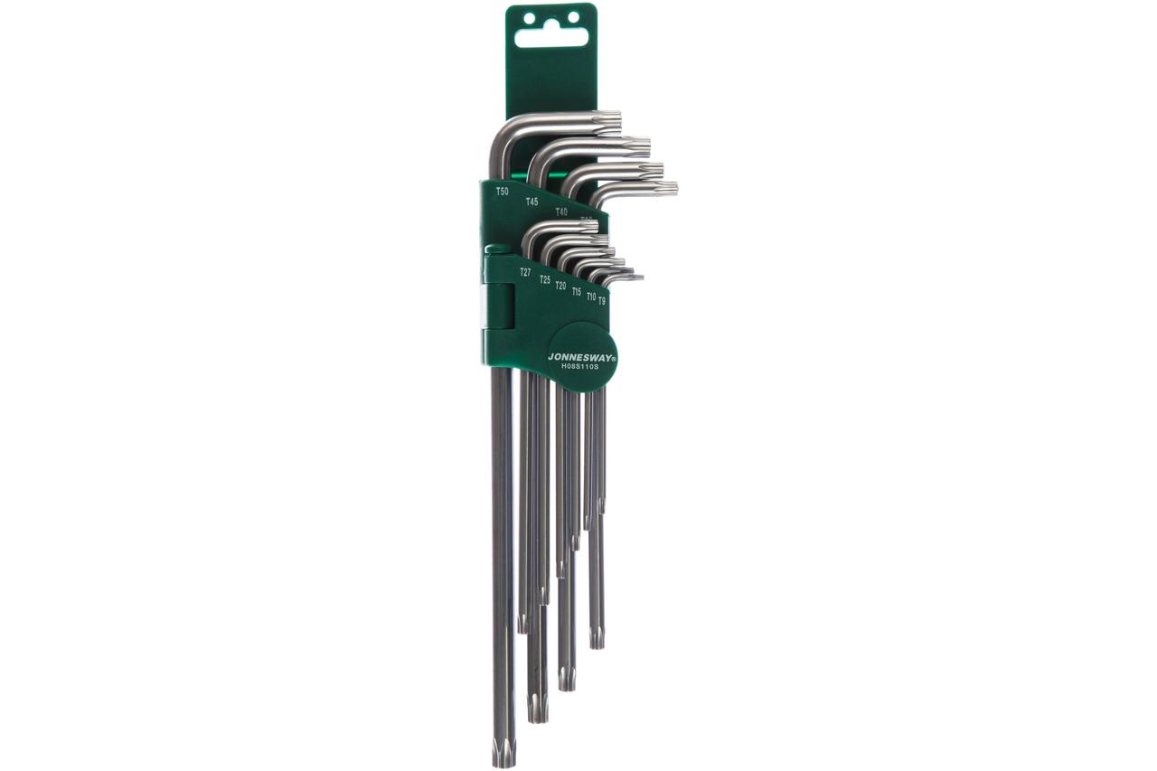 Набор ключей торцевых TORX® удлиненных с центрированным штифтом Т9-50, 10 предметов H08S110S - фото 2 - id-p54761872