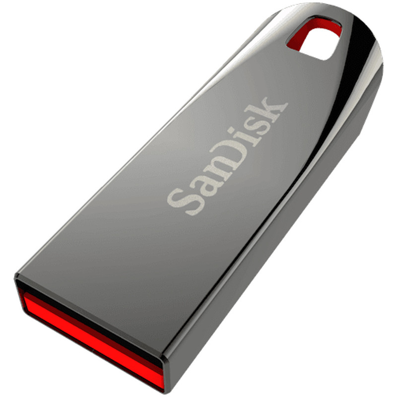 Память SanDisk USB Flash  64GB Force металлический