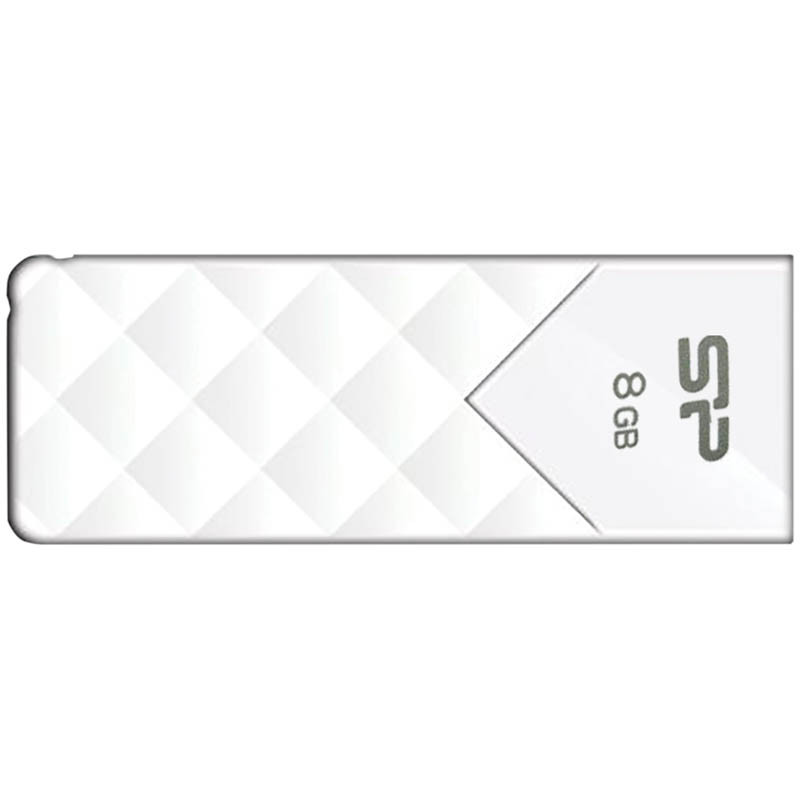 Память SiliconPower USB Flash   8GB USB 2.0 Ultima U03 белый