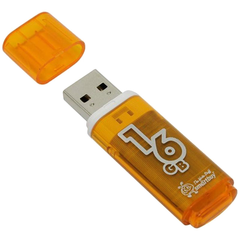 Память Smart Buy USB Flash  16GB Glossy оранжевый