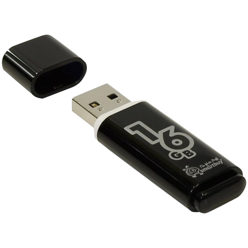 Память Smart Buy USB Flash  16GB Glossy черный