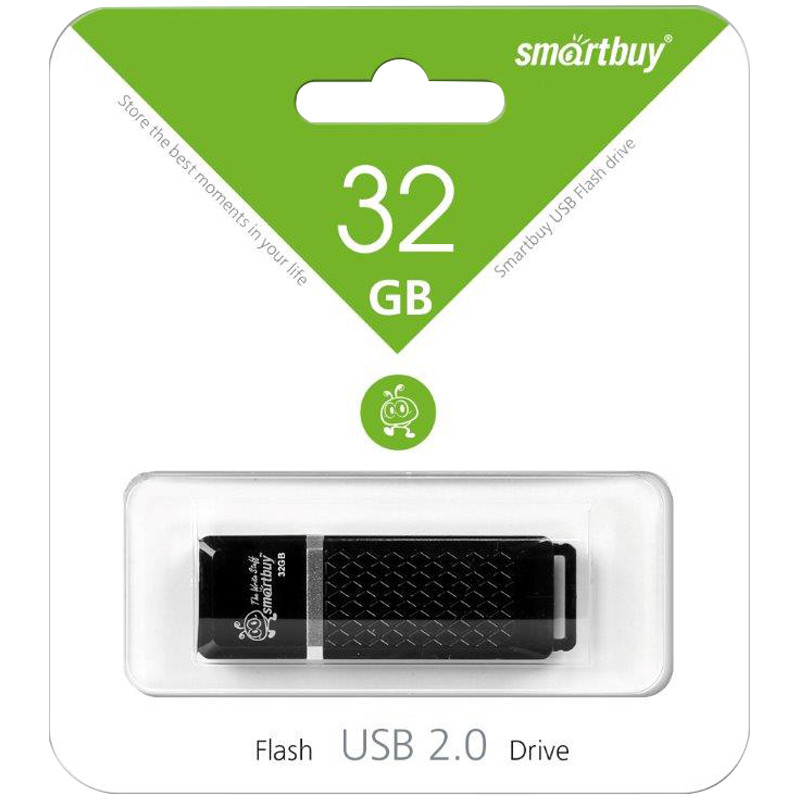 Память Smart Buy USB Flash  32GB Quartz черный