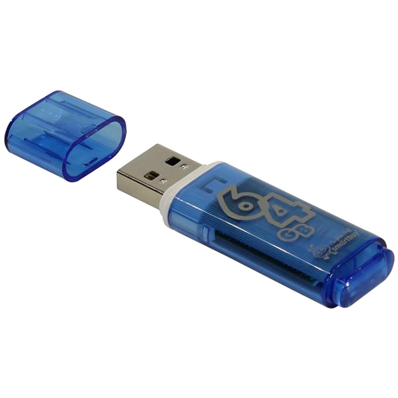 Память Smart Buy USB Flash 64GB Glossy голубой