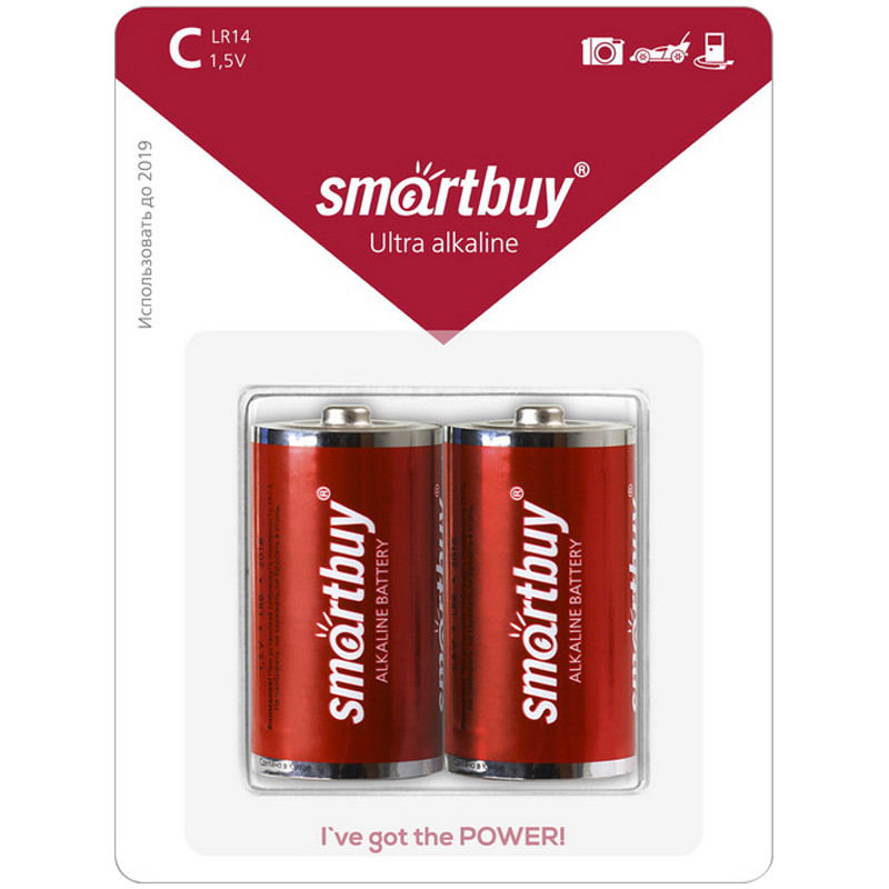 Батарейка SmartBuy LR14 BC2 - фото 1 - id-p101355114