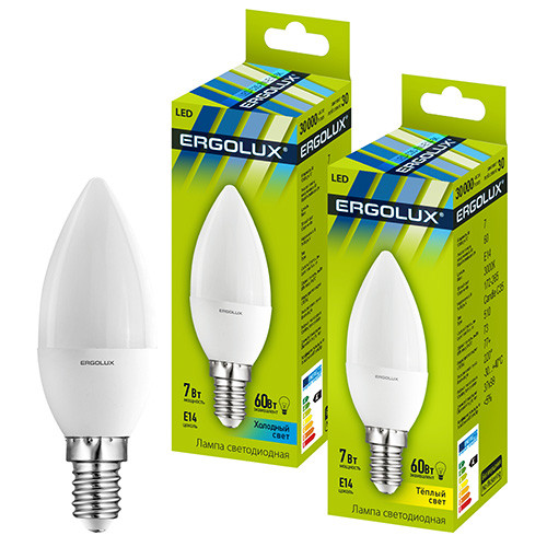 Светодиодная лампа Ergolux LED-JCDR-7W-GU5.3-3K