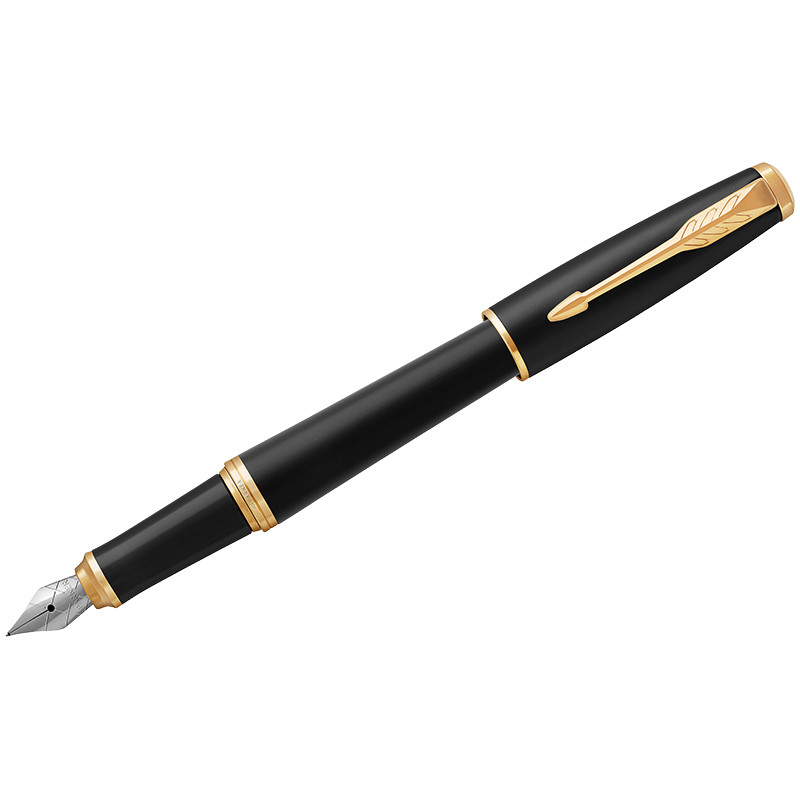 Ручка перьевая Parker "Urban Muted Black GT" 0,8мм, подар. уп.
