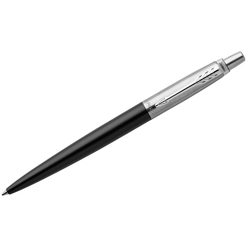 Ручка шариковая Parker "Jotter Bond Street Black CT" синяя, 1,0мм, кнопочн., подар. уп. - фото 1 - id-p101355683