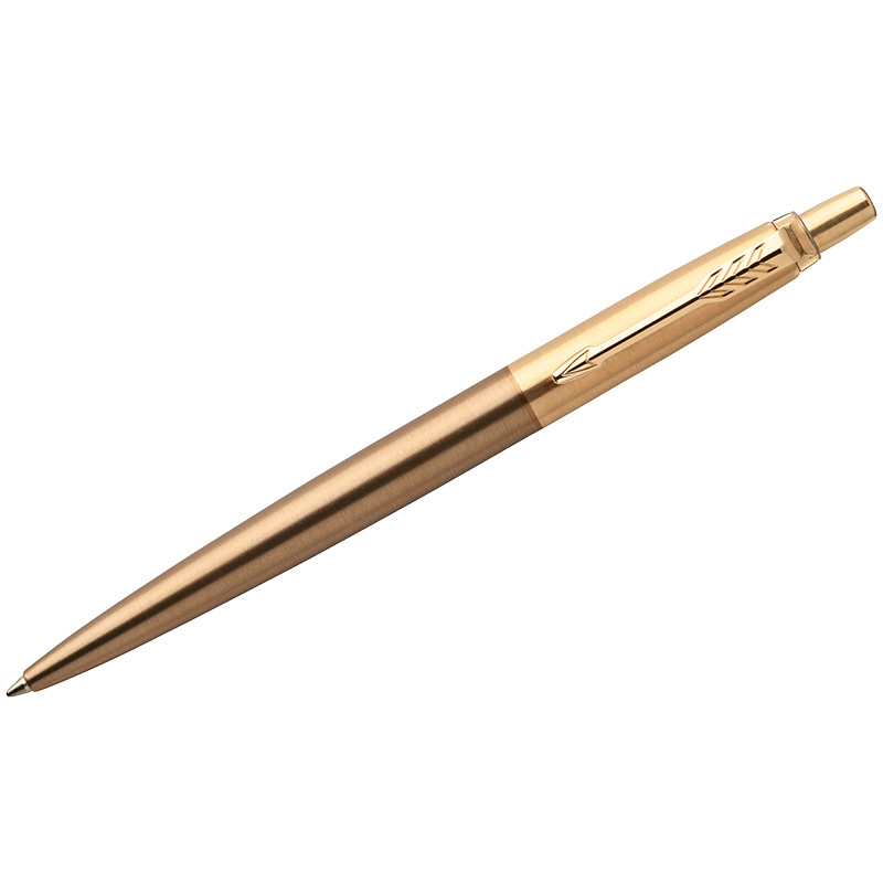 Ручка шариковая Parker "Jotter Premium West End Brushed Gold" синяя, 1,0мм, кнопочн., подар. уп.