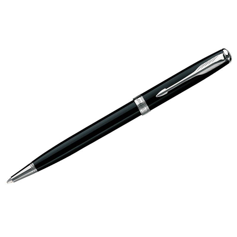 Ручка шариковая Parker "Sonnet Matte Black СT" черная, 1,0мм, поворот., подар.уп