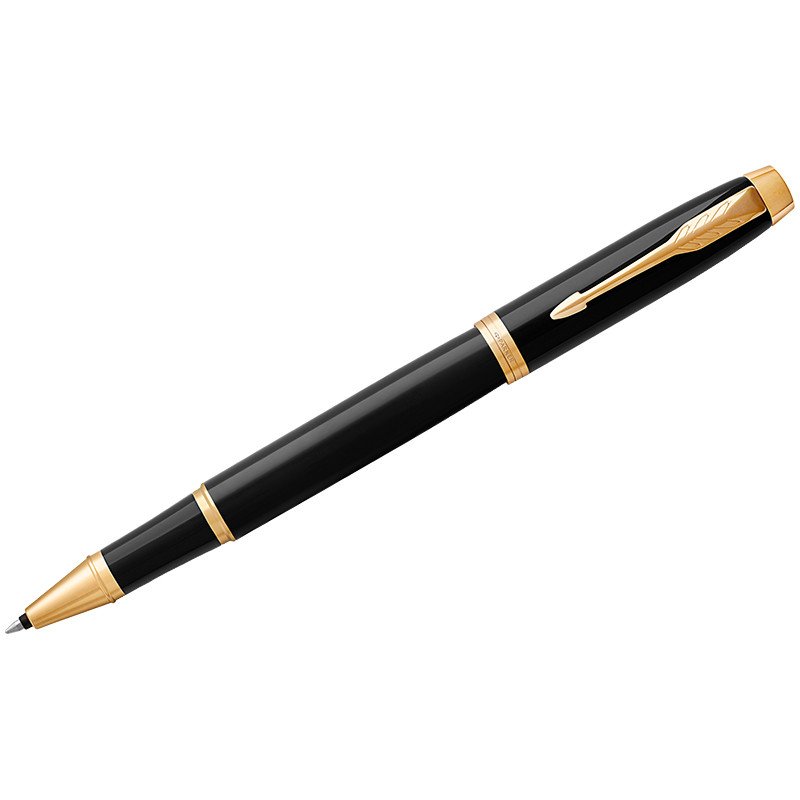 Ручка-роллер Parker "IM Black GT" черная, 0,8мм, подар. уп.