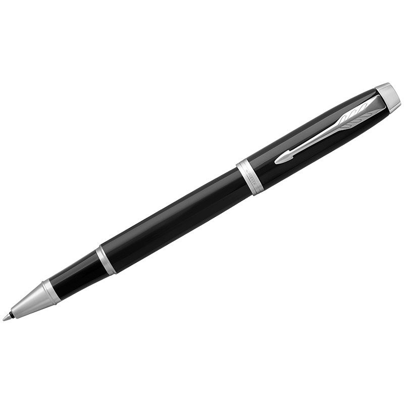 Ручка-роллер Parker "IM Black СT" черная, 0,8мм, подар. уп.