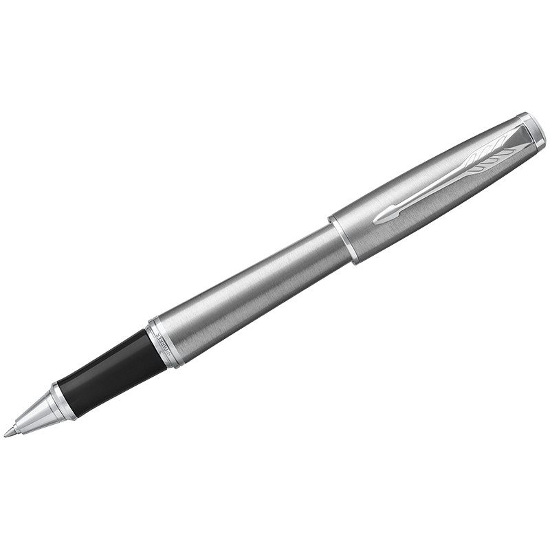 Ручка-роллер Parker "Urban Metro Metallic CT" черная, 0,8мм, подар. уп.